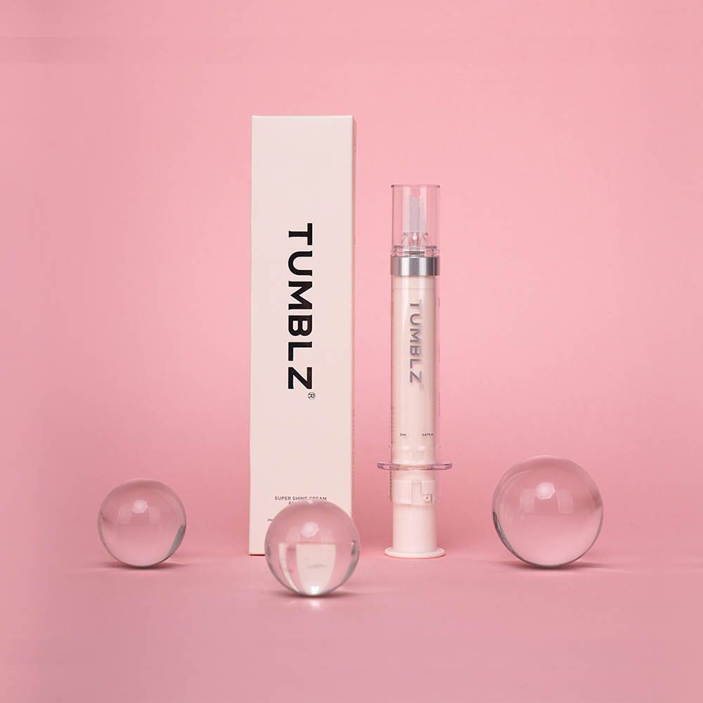 TUMBLZ Super Shine Cream Ampoule 20ml Intense Hydration Glowing Radiance Korean Anti Wrinkle Brightening Serum _ Made in Korea